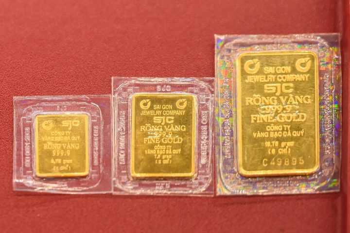 Giá vàng miếng SJC tại TP.HCM biến động