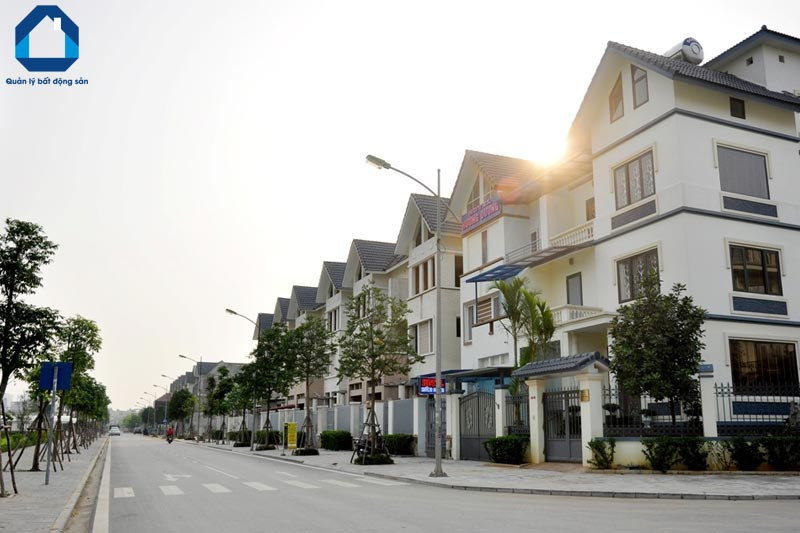 Hình ảnh các dãy biệt thự và căn hộ hiện đại tại khu đô thị Dương Nội