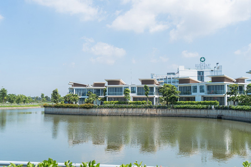Khu biệt thự ven hồ trong dự án Nam Vĩnh Yên