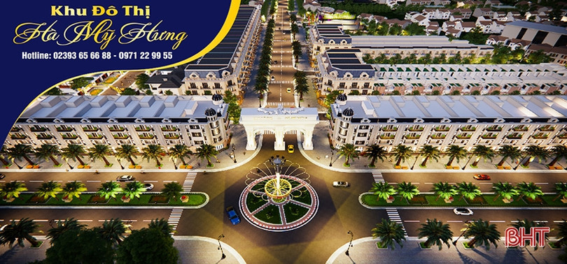 Khu đô thị Hà Mỹ Hưng Hà Tĩnh hoàn thiện với hạ tầng đồng bộ