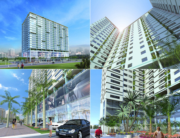 Khu đô thị Tân Phú Hưng nhìn từ trên cao với các tòa nhà và không gian xanh