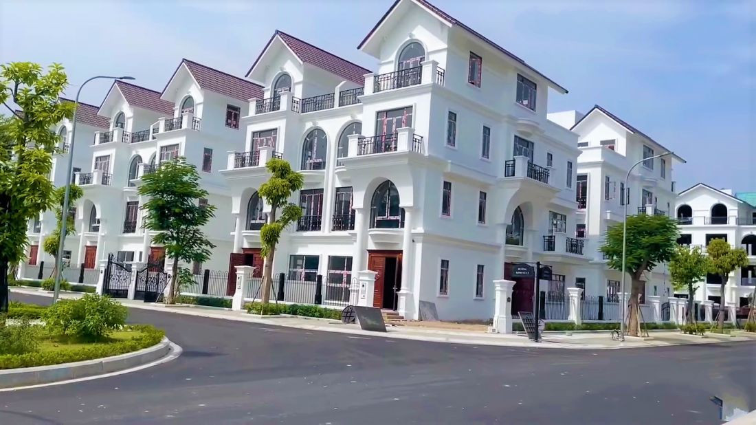 Kiến trúc biệt thự song lập sang trọng tại khu đô thị Mạnh Đức