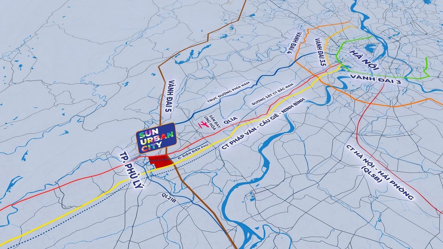 Liên kết vùng dự án Sun Urban City Hà Nam
