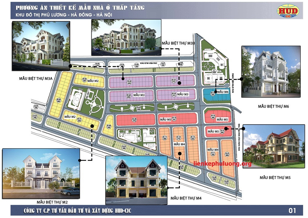 Mẫu thiết kế kiến trúc biệt thự điển hình tại dự án Phú Lương