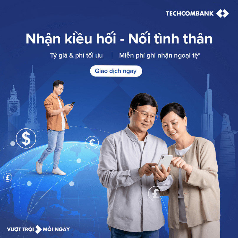 Nhận kiều hối từ Singapore với các đối tác uy tín như Techcombank, đảm bảo an toàn.