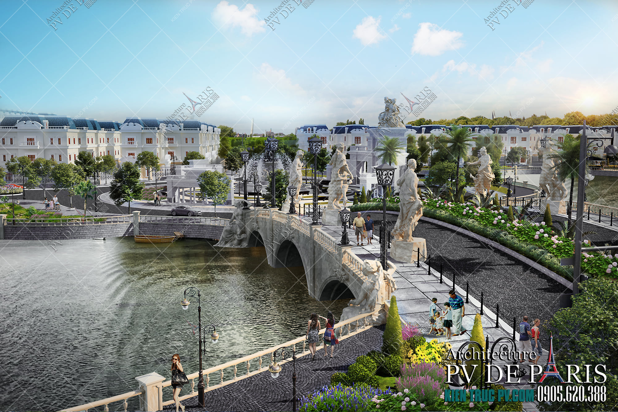 Phối cảnh ban đêm lung linh của khu đô thị Phú Quý Golden Land, thu hút đầu tư.