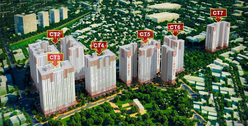 Phối cảnh chung cư Booyoung Hà Đông