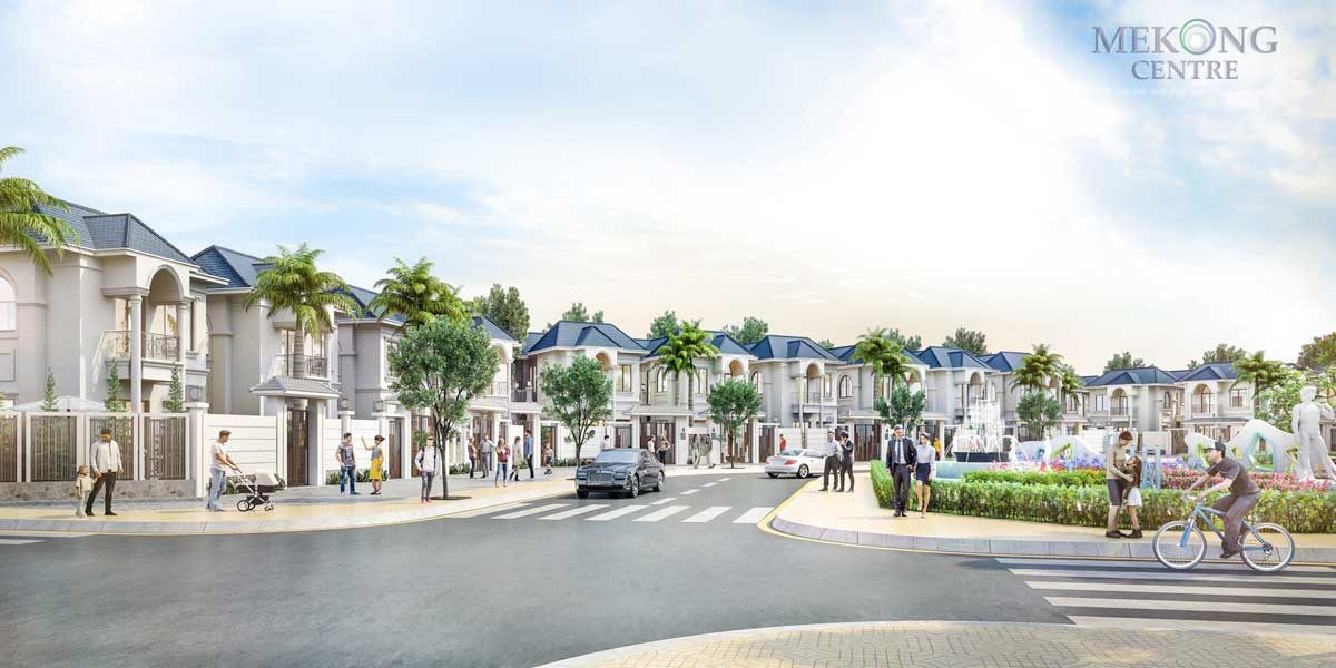 Phối cảnh Khu biệt thự Song lập Triệu Phú Gia - Dự án Mekong Centre Sóc Trăng