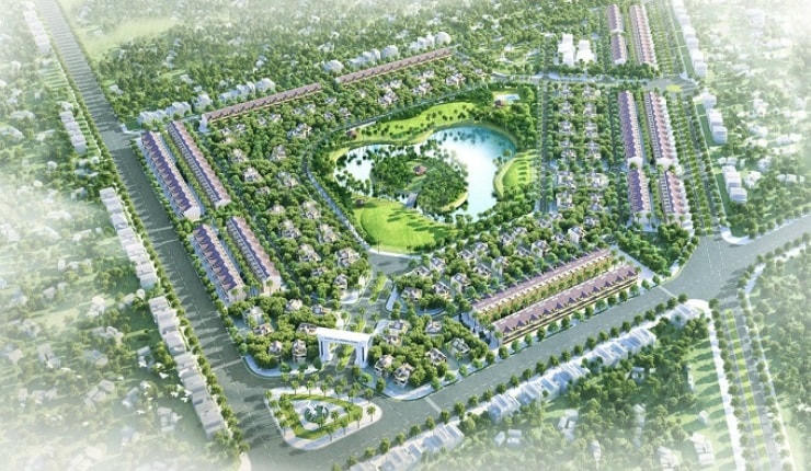 Phối cảnh lung linh của dự án Khu đô thị Xuân An khi chưa thực hiện, cho thấy một hình dung về tương lai đầy hứa hẹn