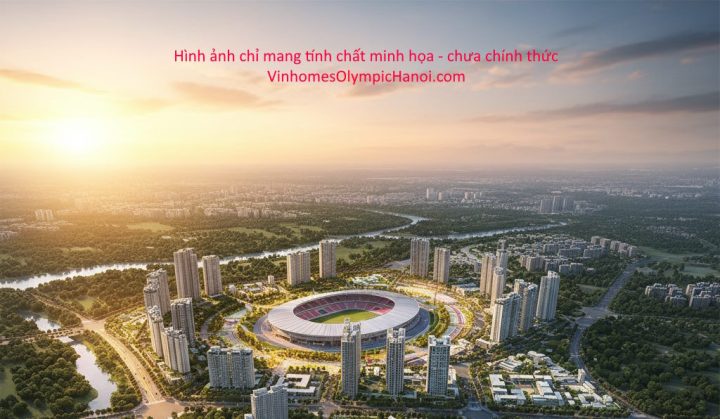 Phối cảnh tổng thể Khu đô thị thể thao Olympic Ngọc Hồi