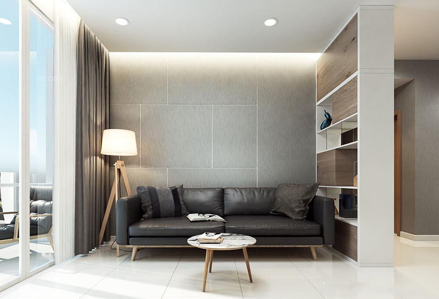 Phòng khách hiện đại tại Nam Phúc Yên