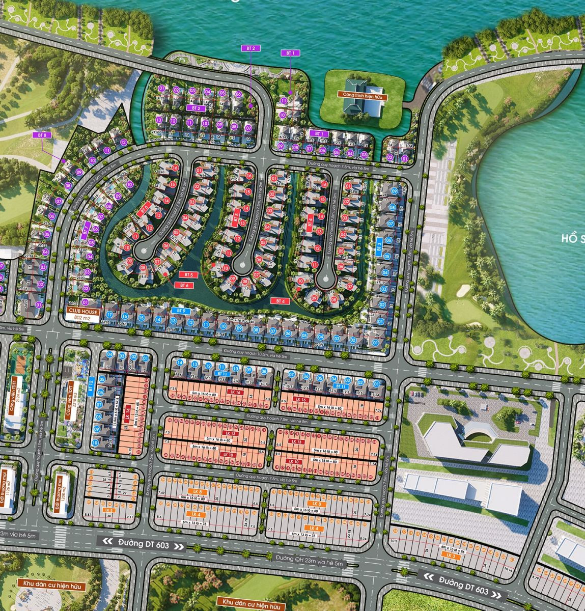 Sơ đồ quy hoạch tổng thể khu đô thị One World