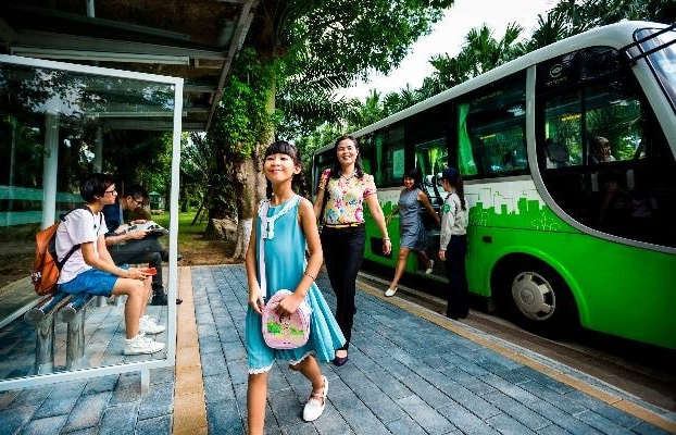Tiện ích khu đô thị Ecopark ở đâu, xe bus Ecobus