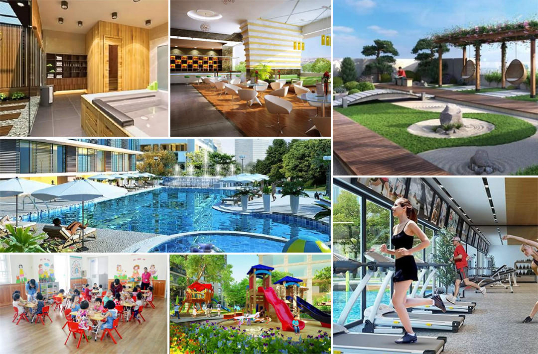 Tiện ích nội khu đa dạng của dự án khu đô thị Đền Lừ 2