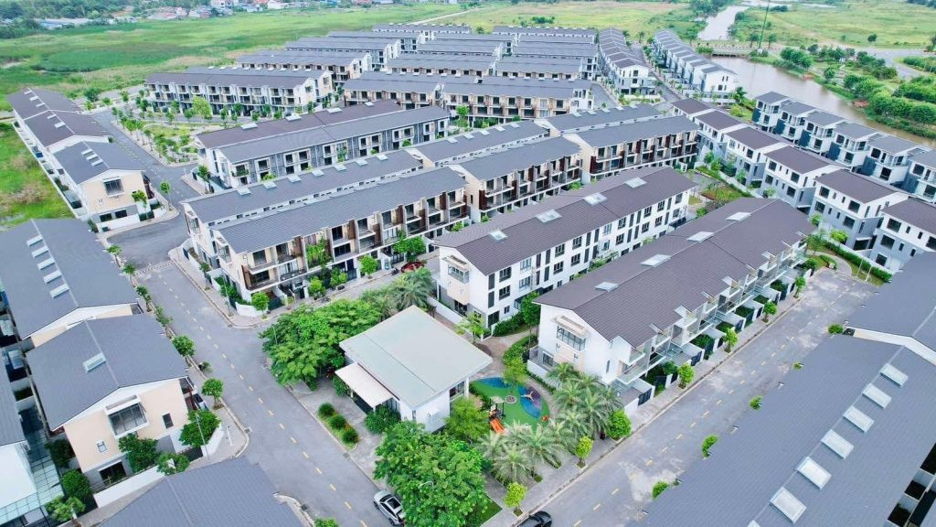 Toàn cảnh khu đô thị Belhomes Hải Phòng với mảng xanh và hạ tầng hiện đại