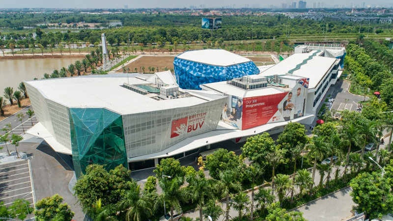 Toàn cảnh trường Đại học Anh Quốc Việt Nam BUV tại Ecopark