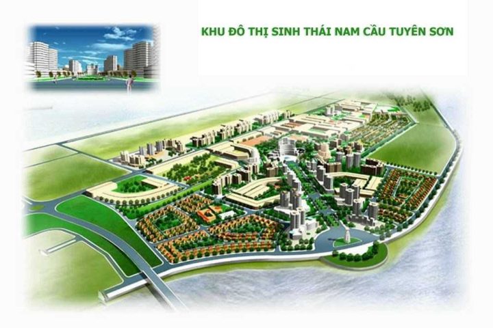 Tổng quan khu đô thị Nam Cầu Tuyên Sơn Nam Việt Á từ trên cao