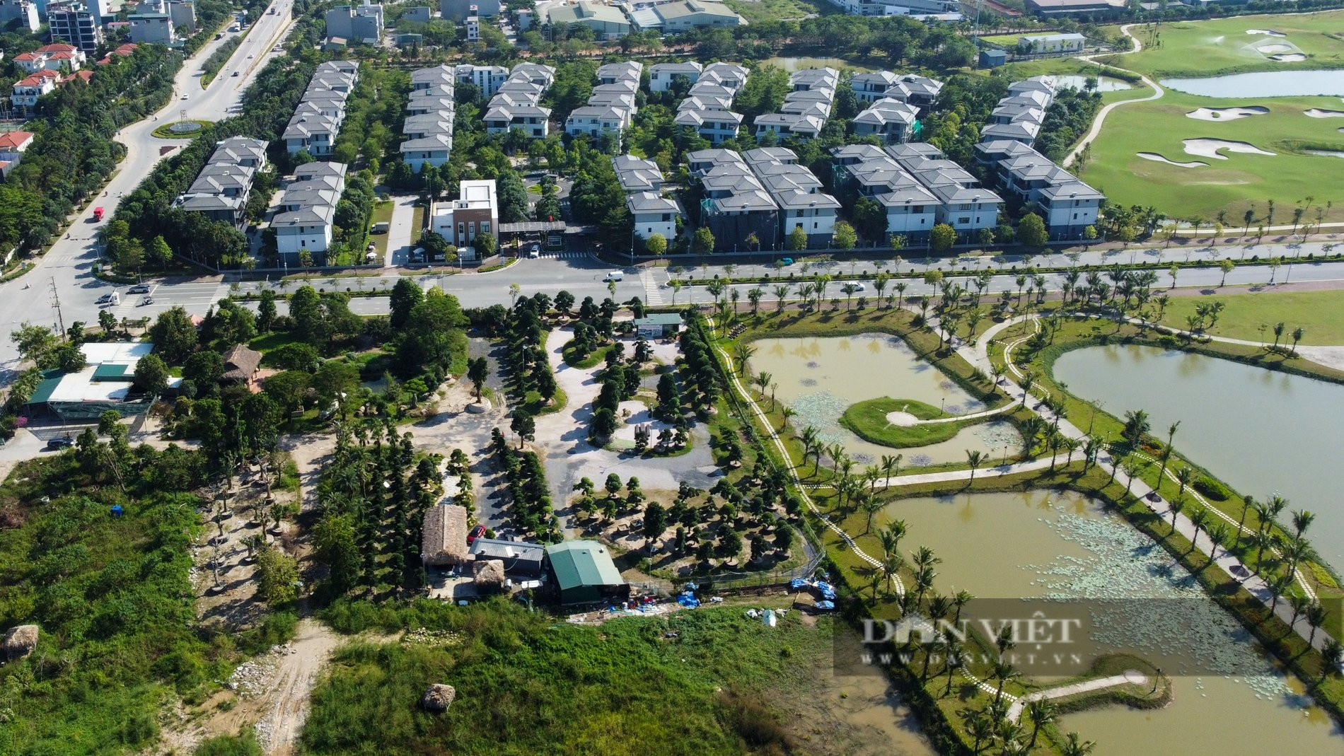 Tổng quan khu nhà ở cao cấp Splendora giai đoạn 1 với các biệt thự và nhà liền kề đã hoàn thiện