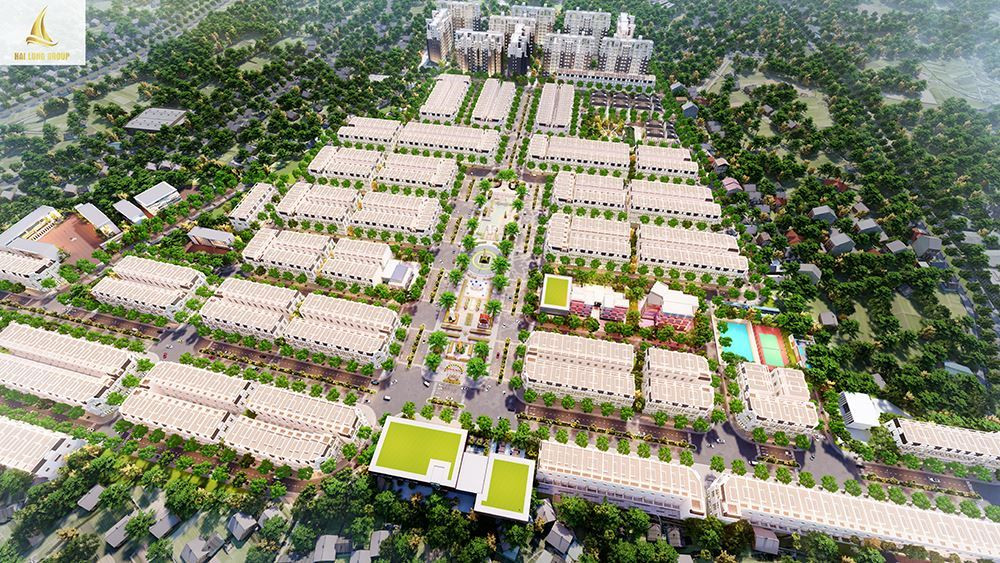 Tổng thể khu đô thị Việt Hàn Phổ Yên Thái Nguyên từ trên cao