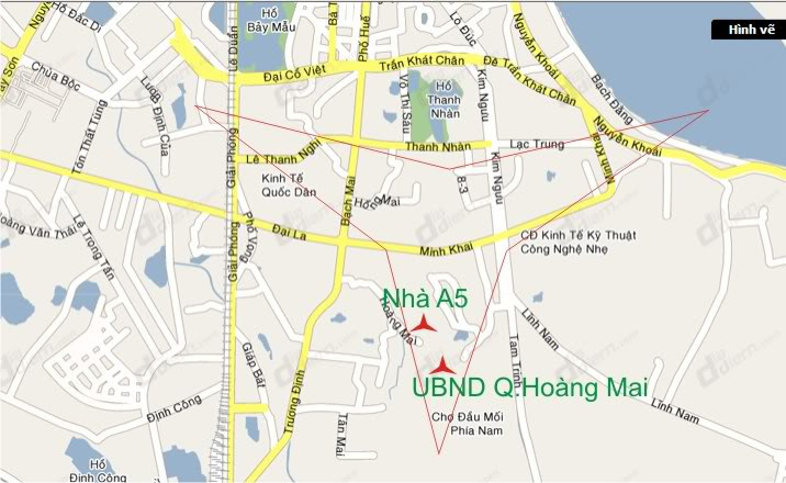 Vị trí chiến lược của khu đô thị Đền Lừ 2 trên bản đồ Hà Nội