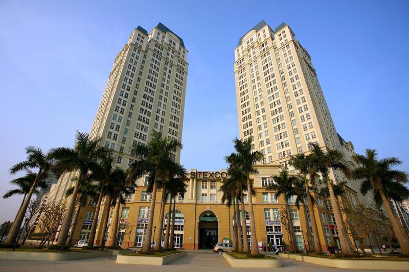 Hình ảnh kiến trúc đặc trưng của khu đô thị The Manor Mỹ Đình với nét châu Âu