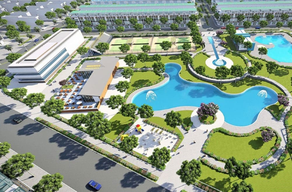 Hình ảnh phối cảnh khu tiện ích dự án dân cư Đại Nam Bình Dương