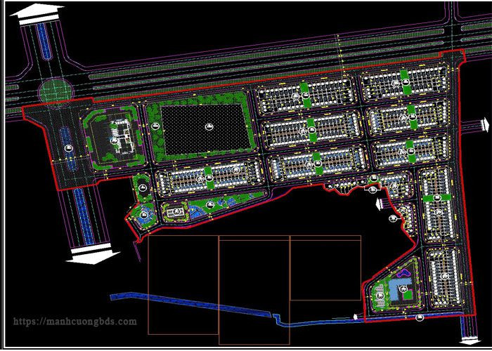 Mặt bằng phân lô dự án Đô thị Thái Hà
