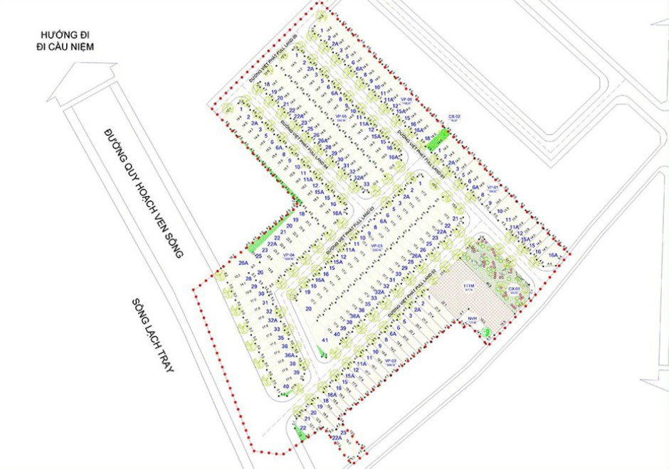 Mặt bằng tổng thể dự án Việt Phát South City