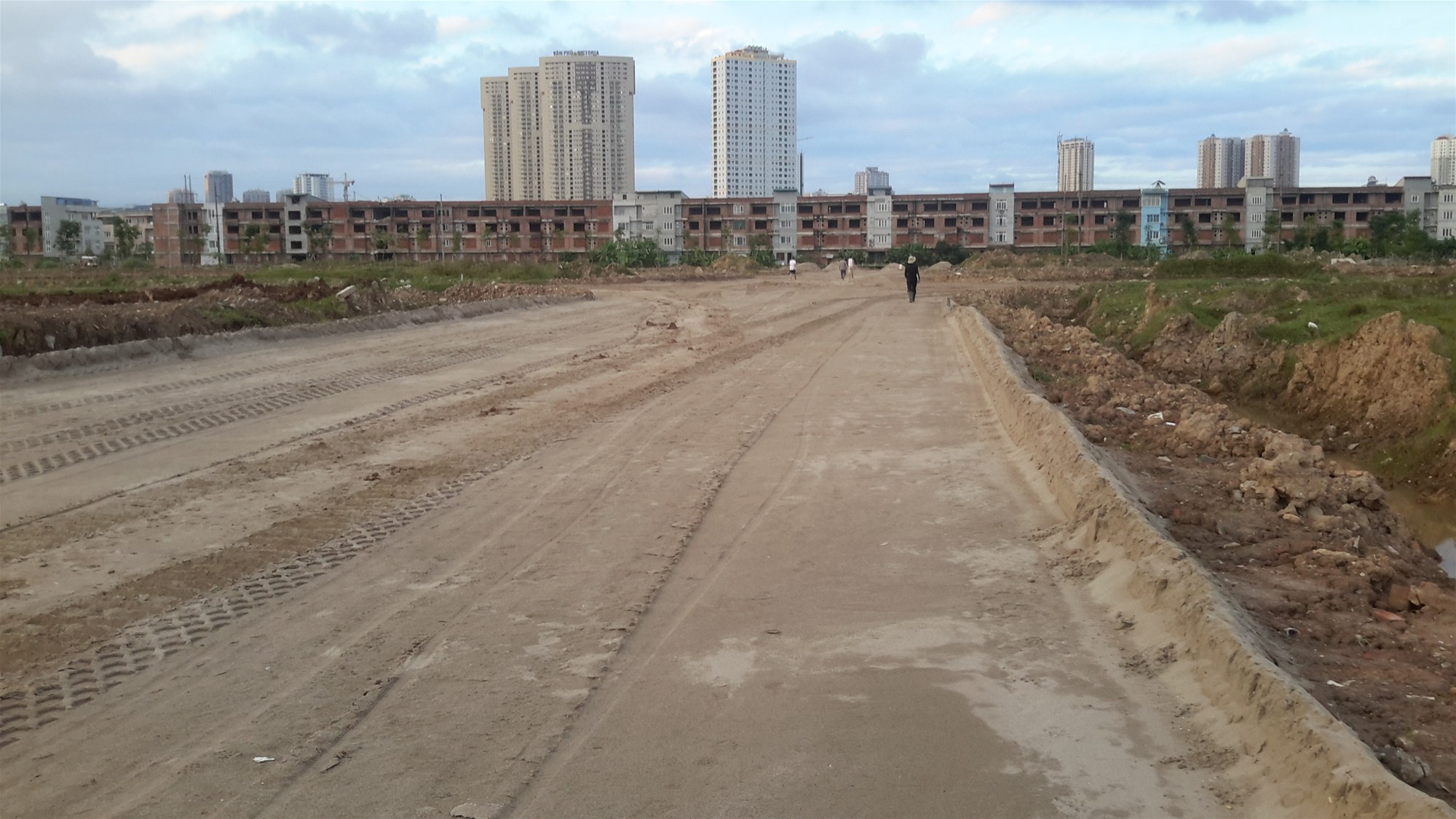 Thi công đường khu biệt thự