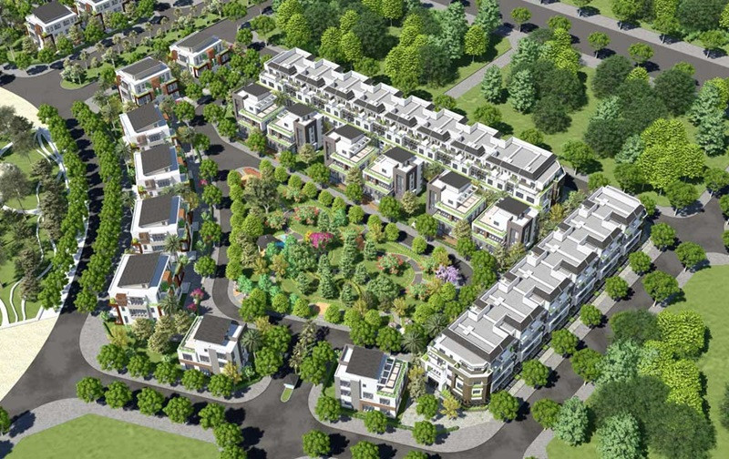 Toàn cảnh khu chung cư Đặng Xá