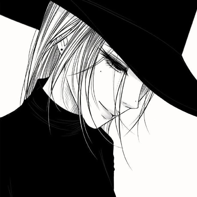 avatar anime đen trắng 26