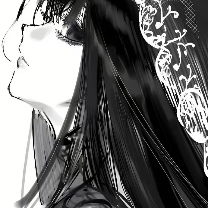 avatar anime đen trắng 29