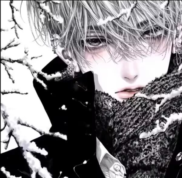 avatar anime đen trắng 30