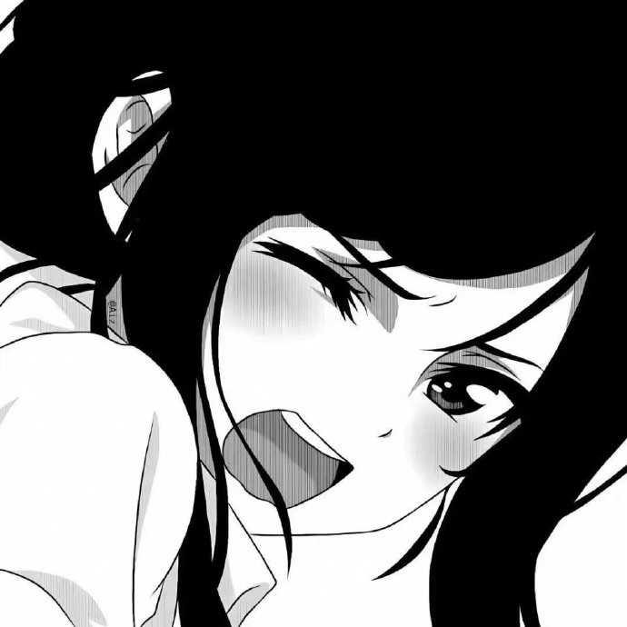 avatar anime đen trắng 9