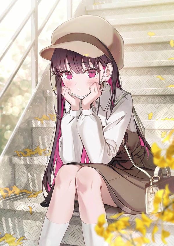 hình ảnh anime nữ học sinh cute 13