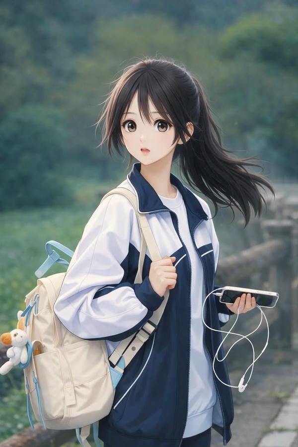 hình ảnh anime nữ học sinh cute 17