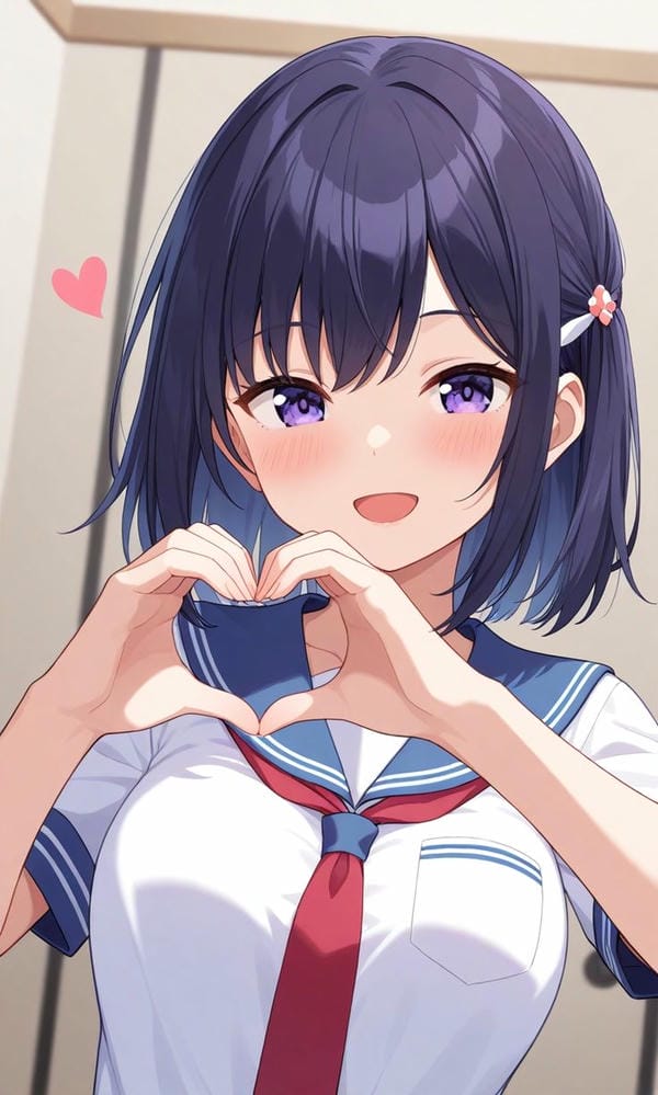 hình ảnh anime nữ học sinh cute 24