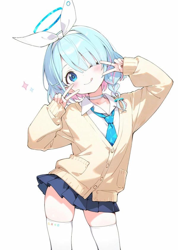 hình ảnh anime nữ học sinh cute 31