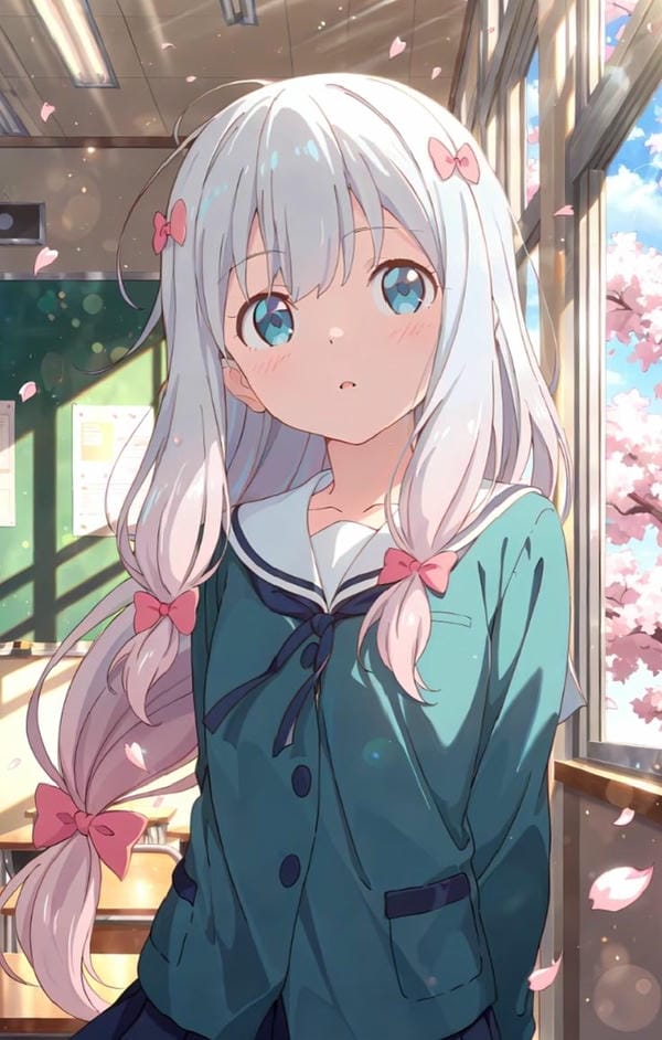 hình ảnh anime nữ học sinh cute 32