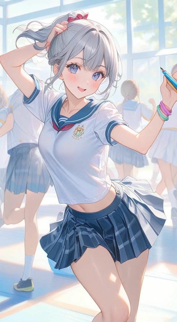 hình ảnh anime nữ học sinh cute 36