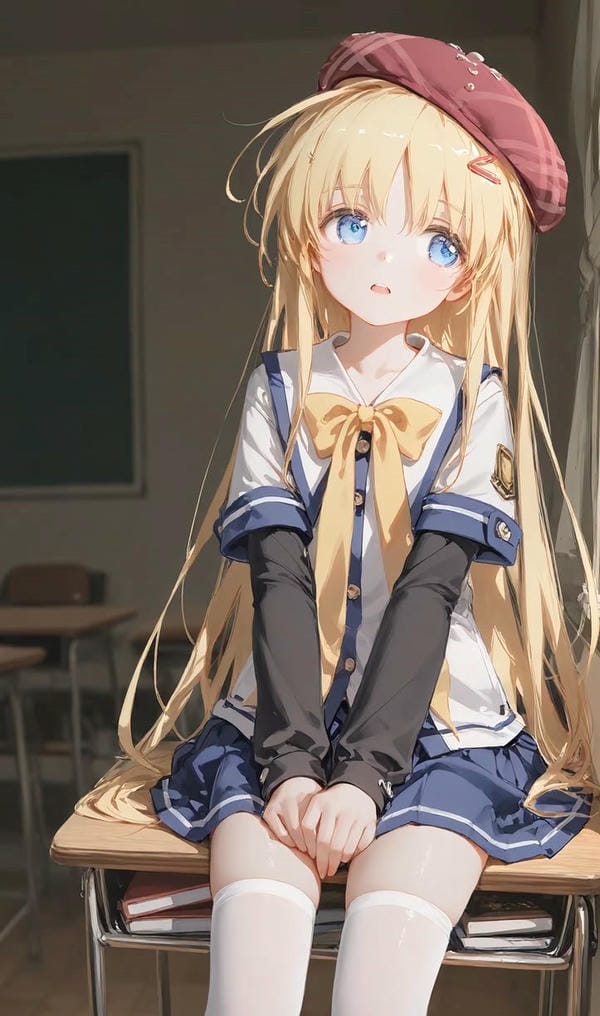 hình ảnh anime nữ học sinh cute 37