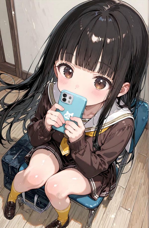 hình ảnh anime nữ học sinh cute 4