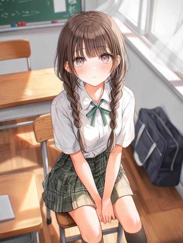 hình ảnh anime nữ học sinh cute 6