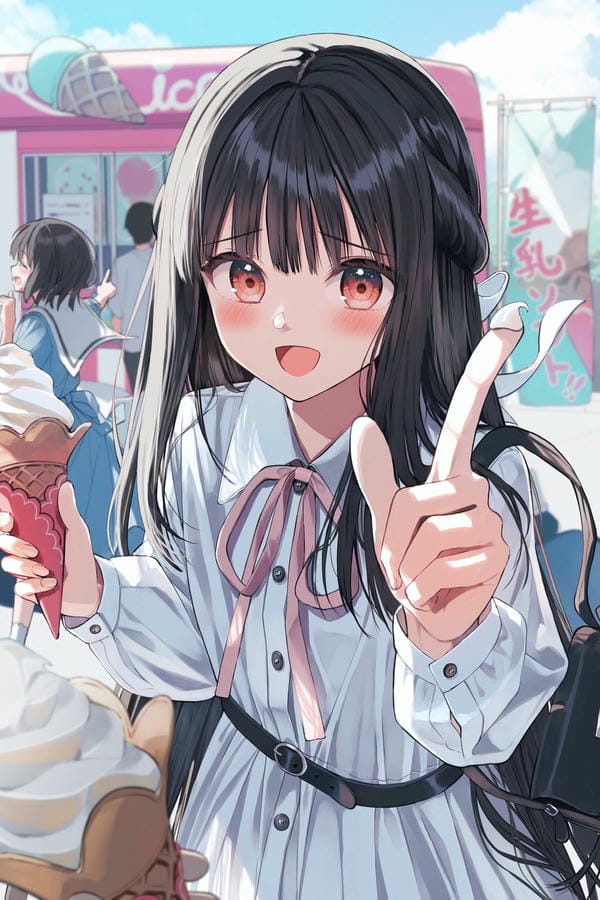 hình ảnh anime nữ học sinh cute 8