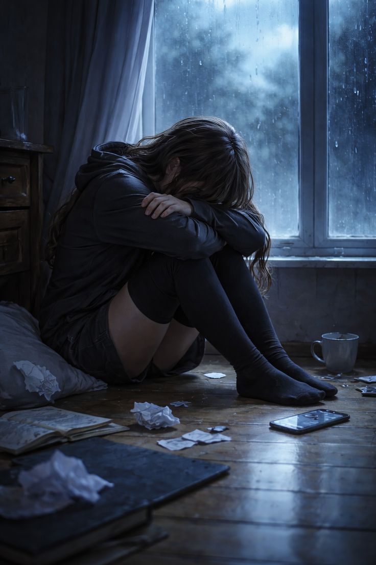 sad anime girl​ 13