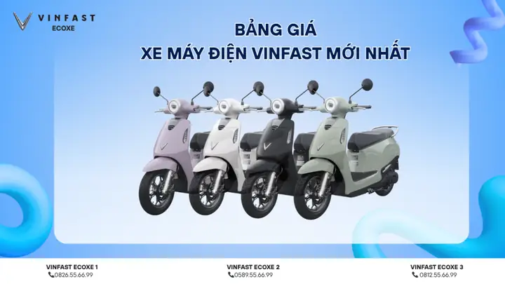 Bảng Giá Xe Máy Điện Vinfast 2025 Cập Nhật Mới Nhất
